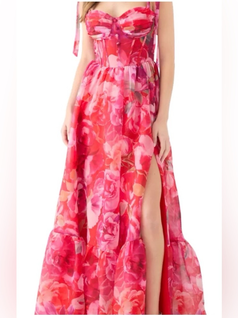 NWT - B. Darlin Watercolor Floral Gown -Size 8